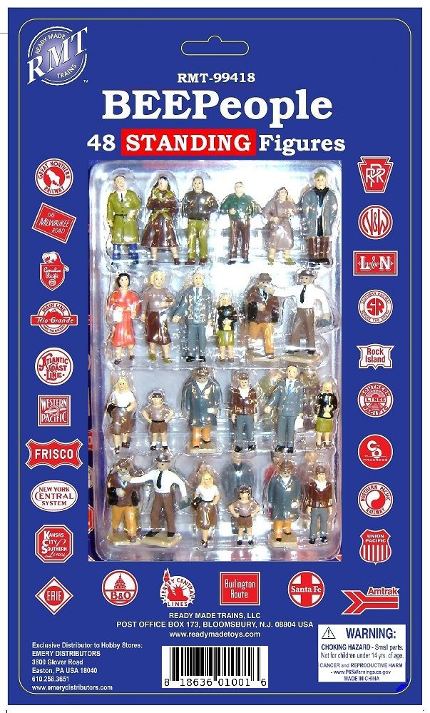 Ready Made Trains RMT 99418 O Standing Figures/48pc