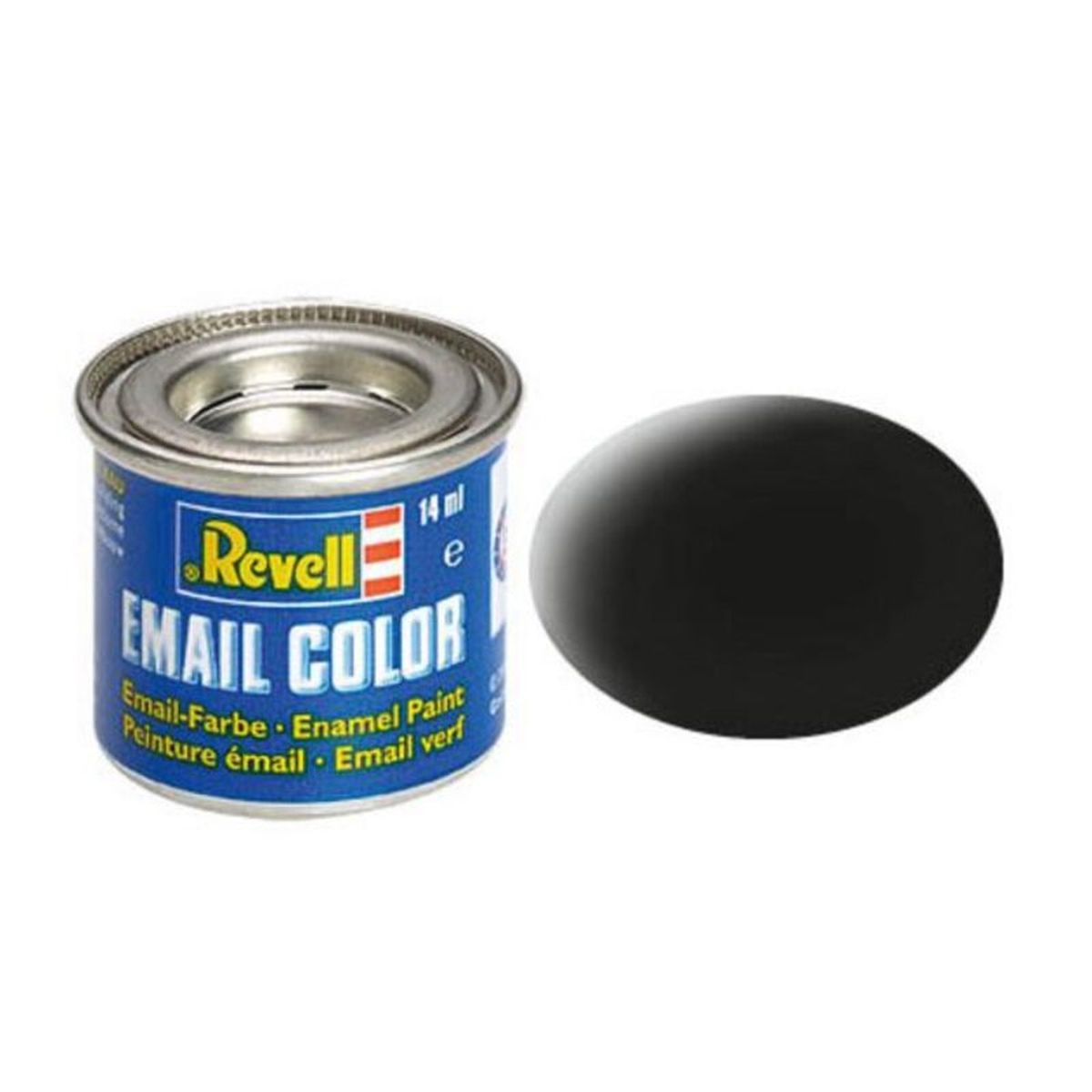 Revell RMX32108 Enamel Black Mat Ral 9011 14ml-tin