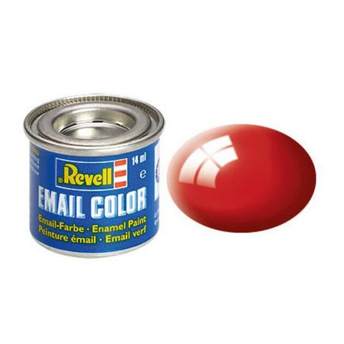 Revell RMX32131 Enamel Gloss Fiery Red Ral 3000 14ml-tin