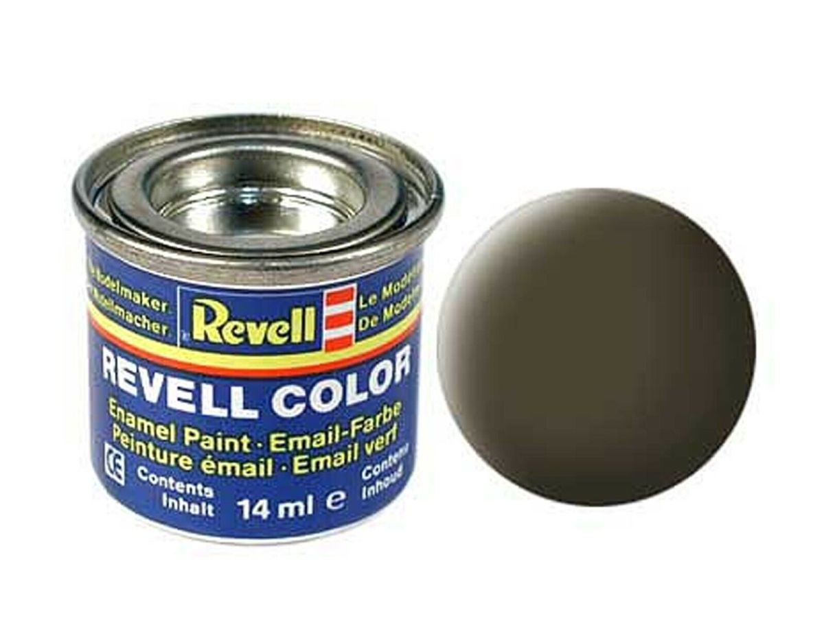 Revell RMX32140 Enamel Mat Black-green 14ml-tin