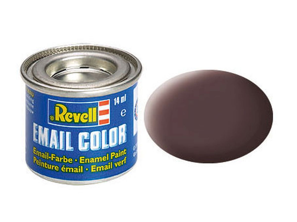 Revell RMX32184 Enamel Mat Leather Brown Ral 8027 14ml-tin
