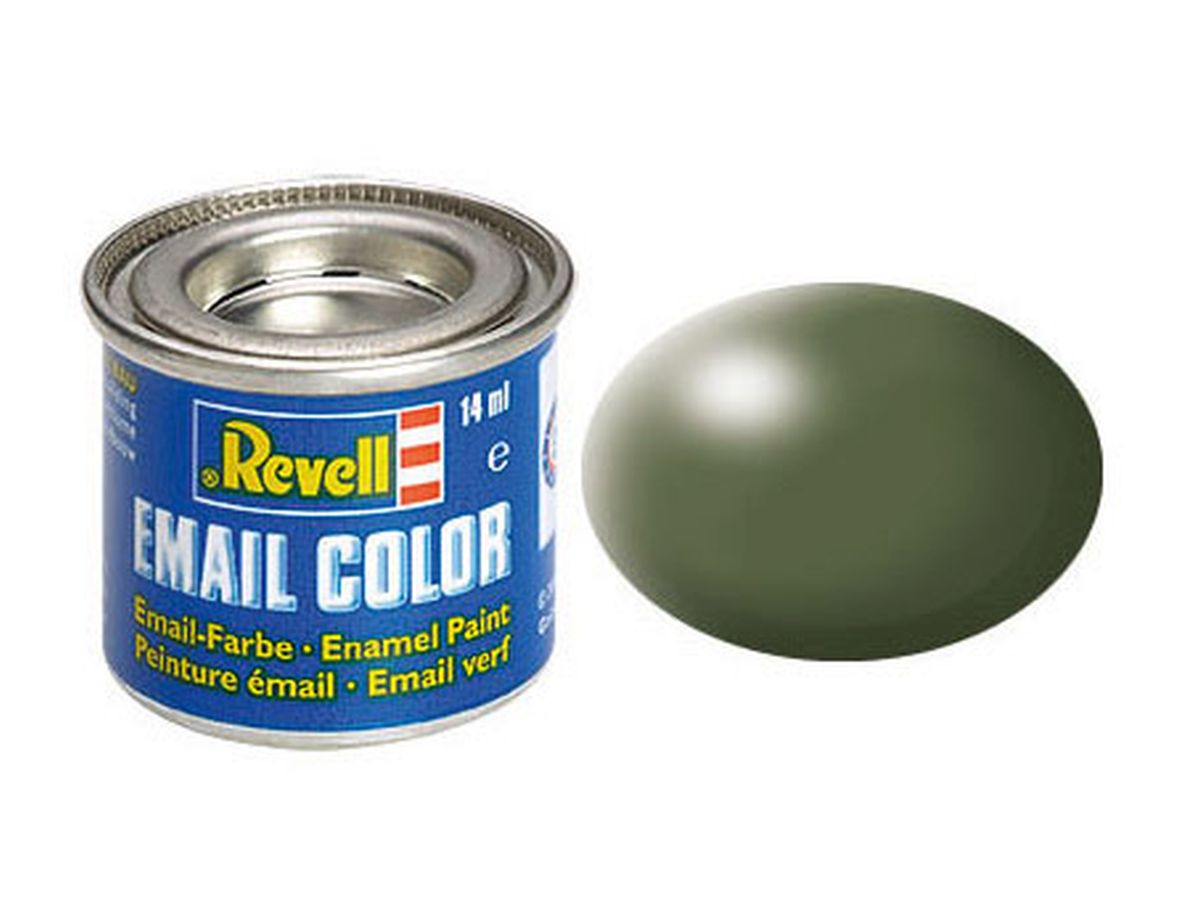 Revell RMX32361 Enamel Silk Olive Green Ral 6003 14ml-tin