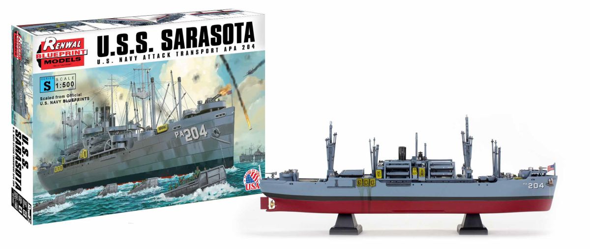 Revell Model 850330 Uss Sarasota Skill 4