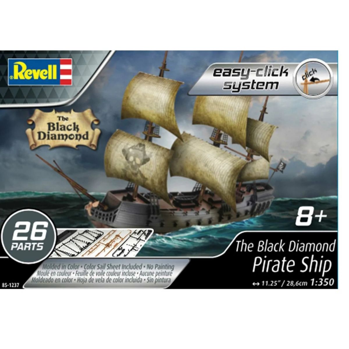 Revell RMX851237 SNAP The Black Diamond Pirate Ship