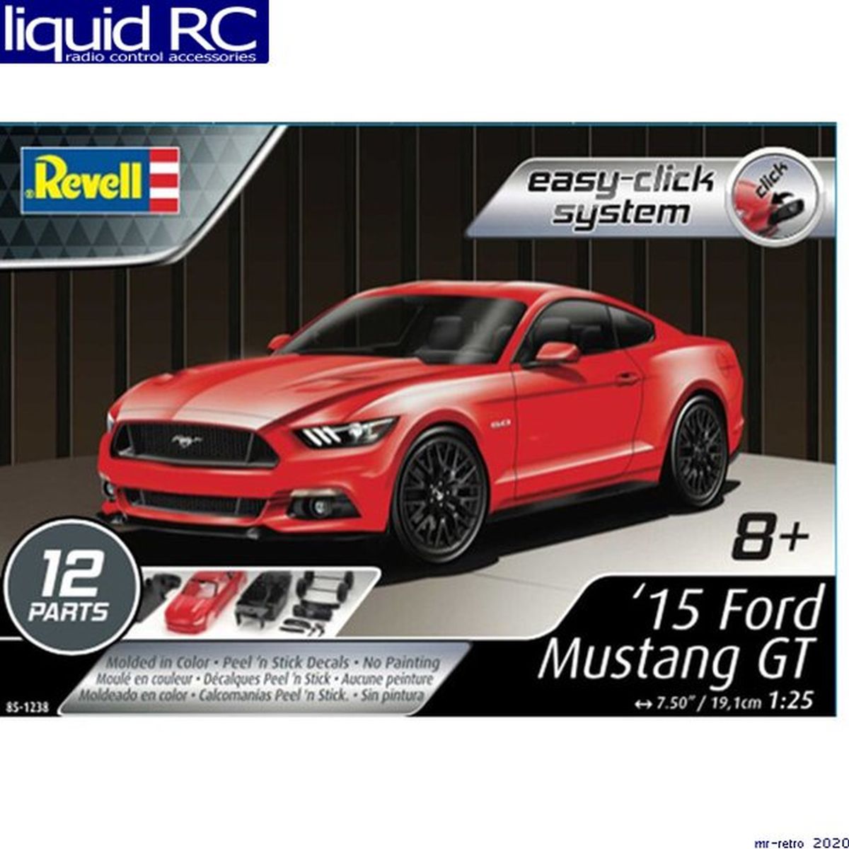 Revell Model 851238 SNAP 2015 Ford Mustang Gt