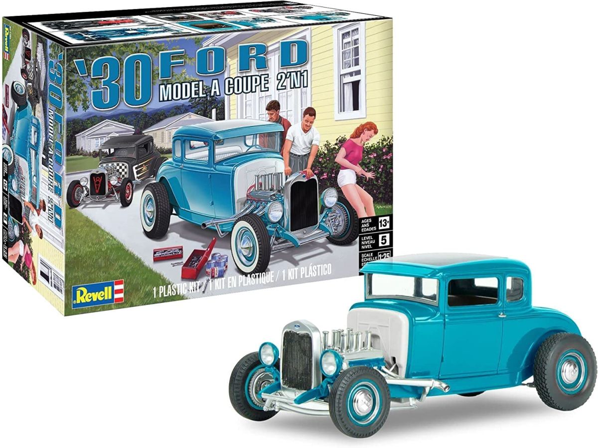 Revell Model 854464 30 Ford Model A Coupe 2n1 Skill 5