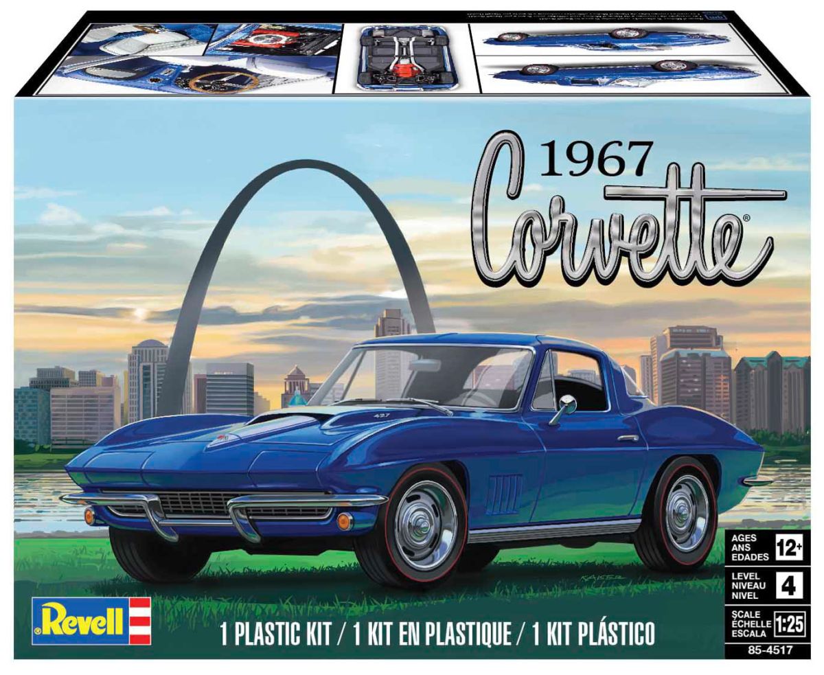 Revell Model 854517 67 Corvette Coupe Skill 4