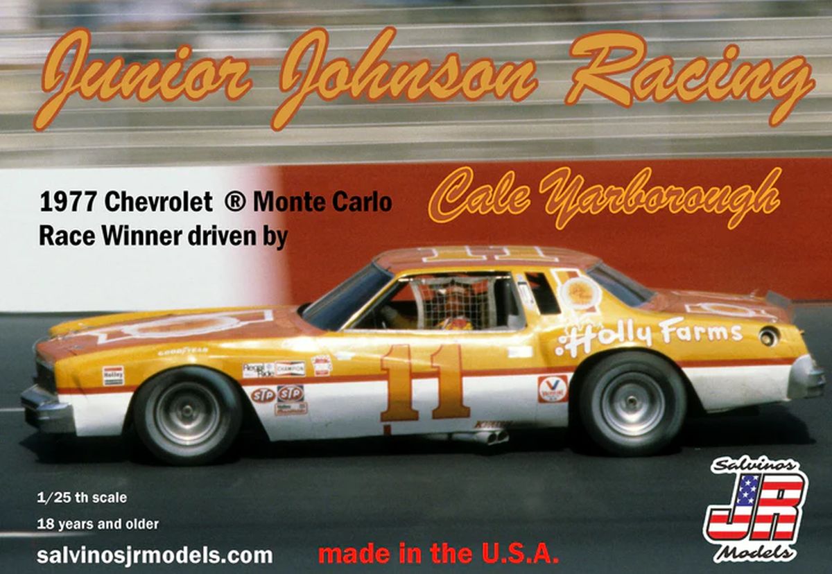 Salvino Jr. Model Company 10750 Junior Johnson Racing #11 Chevy 1977 Monte Carlo Driver Ca