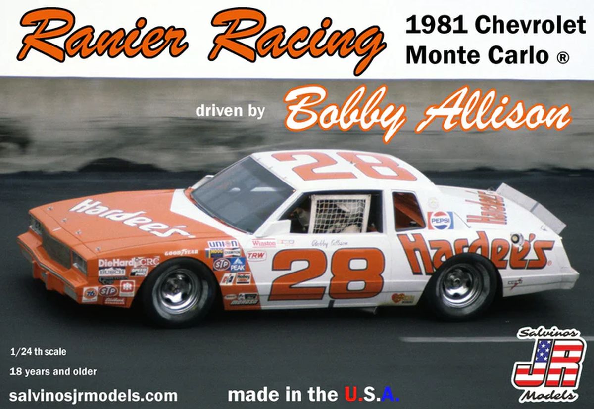 Salvino Jr. Model Company 17627 Ranier Racing 1981 Monte Carlo Driven by Bobby Allison