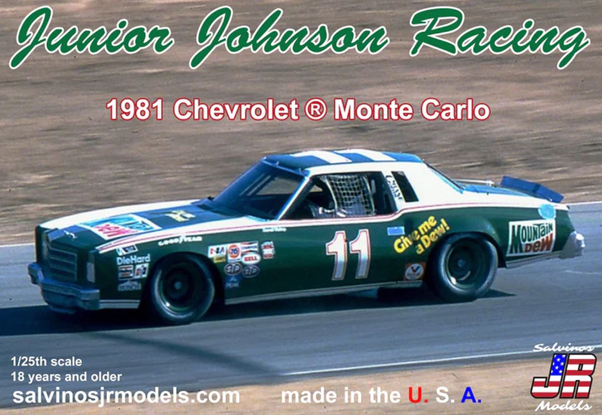 Salvino Jr. Model Company 24569 Junior Johnson Racing 1981 Chevrolet Monte Carlo Driven by D