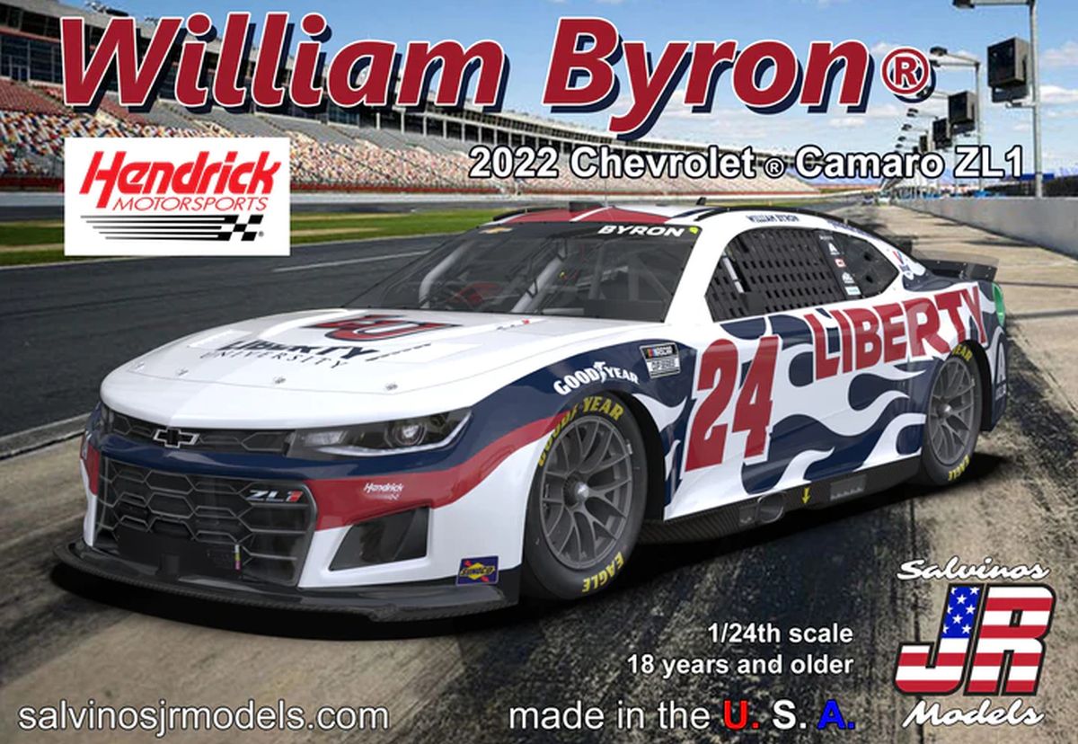Salvino Jr. Model Company 31610 Hendrick Motorsports William Byron 2022 Camaro-Liberty Unive