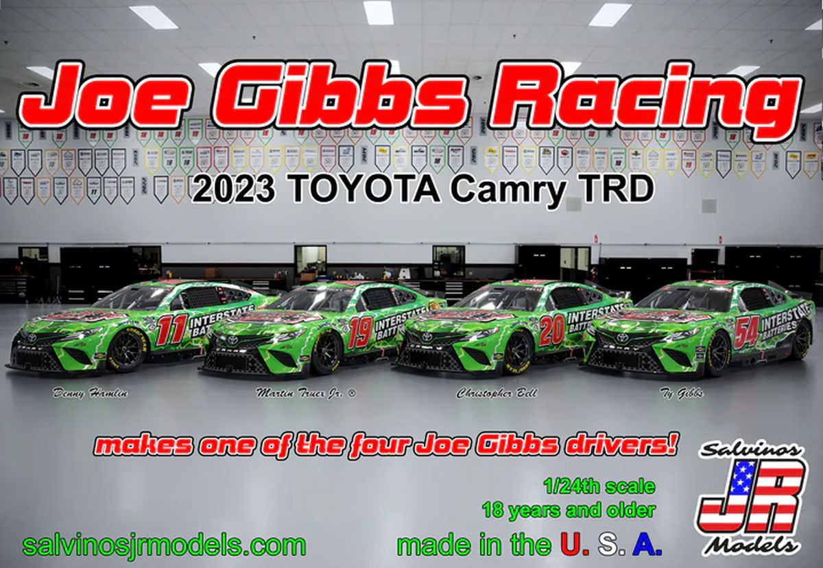 Salvino Jr. Model Company 31614 Joe Gibbs Racing 2023 Toyota Camry Interstate Batteries Mult