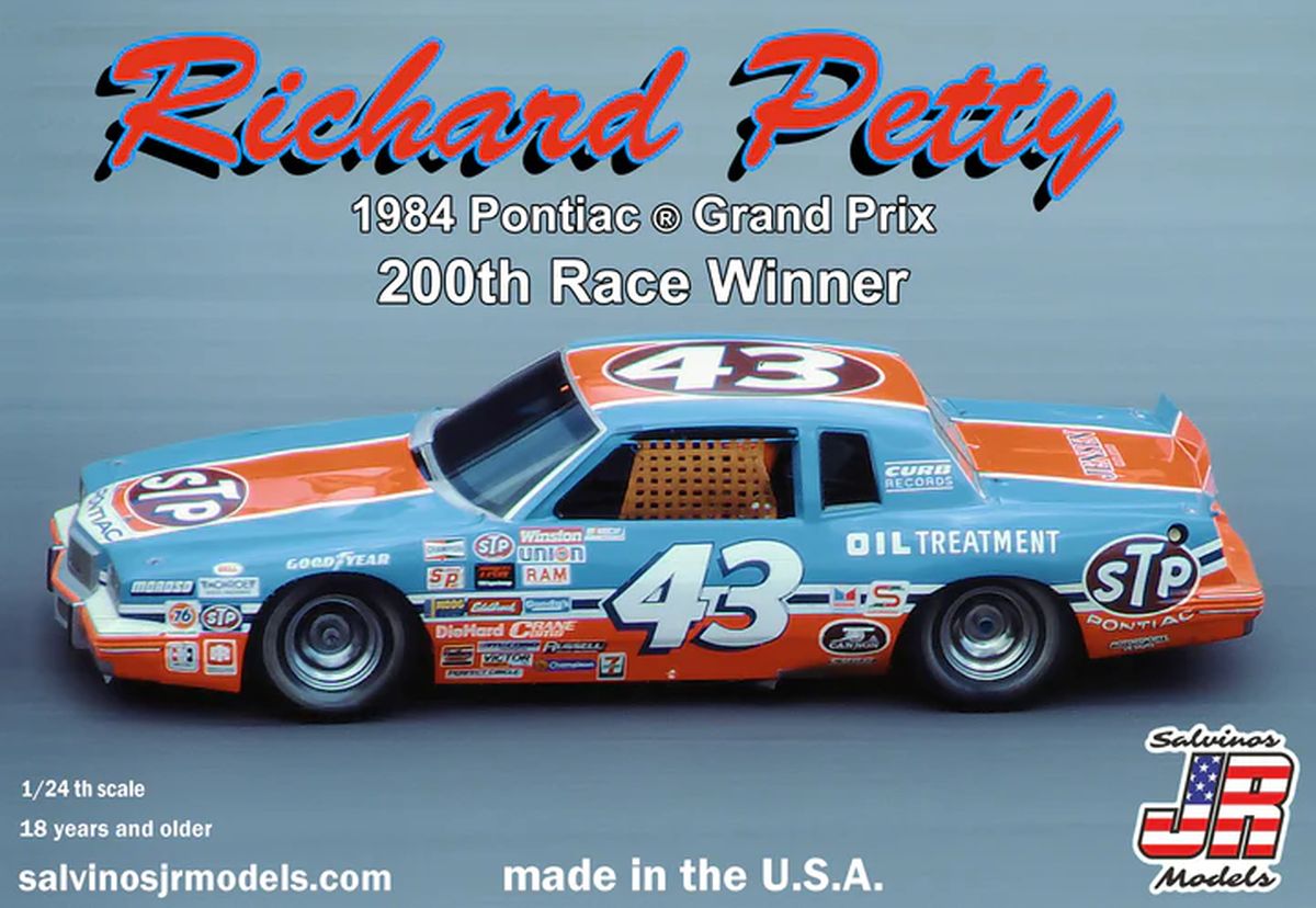 Salvino Jr. Model Company 34087 Richard Petty 1984 Pontiac Grand Prix 200 Race Winner