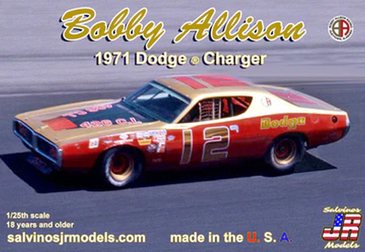 Salvino Jr. Model Company 34091 Bobby Allison 1971 Dodge Charger Flathood