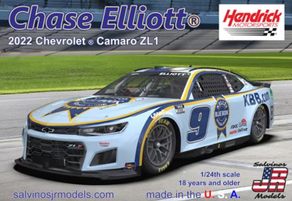 Salvino Jr. Model Company 37469 Hendrick Motorsports Chase Elliott 2022 Camaro-Kelley Blue B