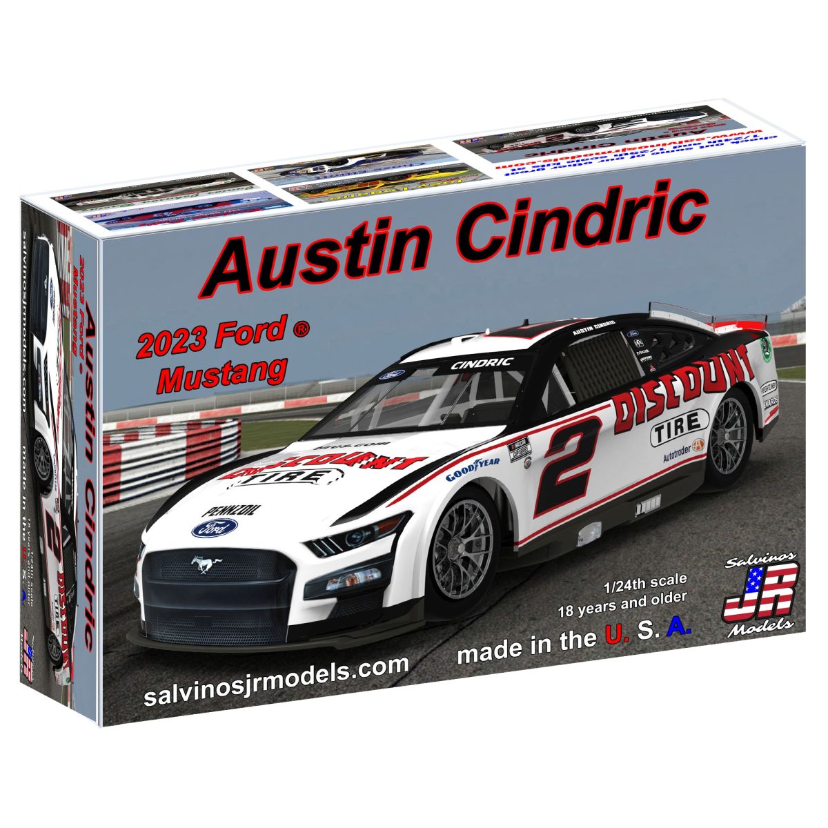 Salvino Jr. Model Company 38244 Team Penske 2023 Austin Cindric Ford Mustang Primary