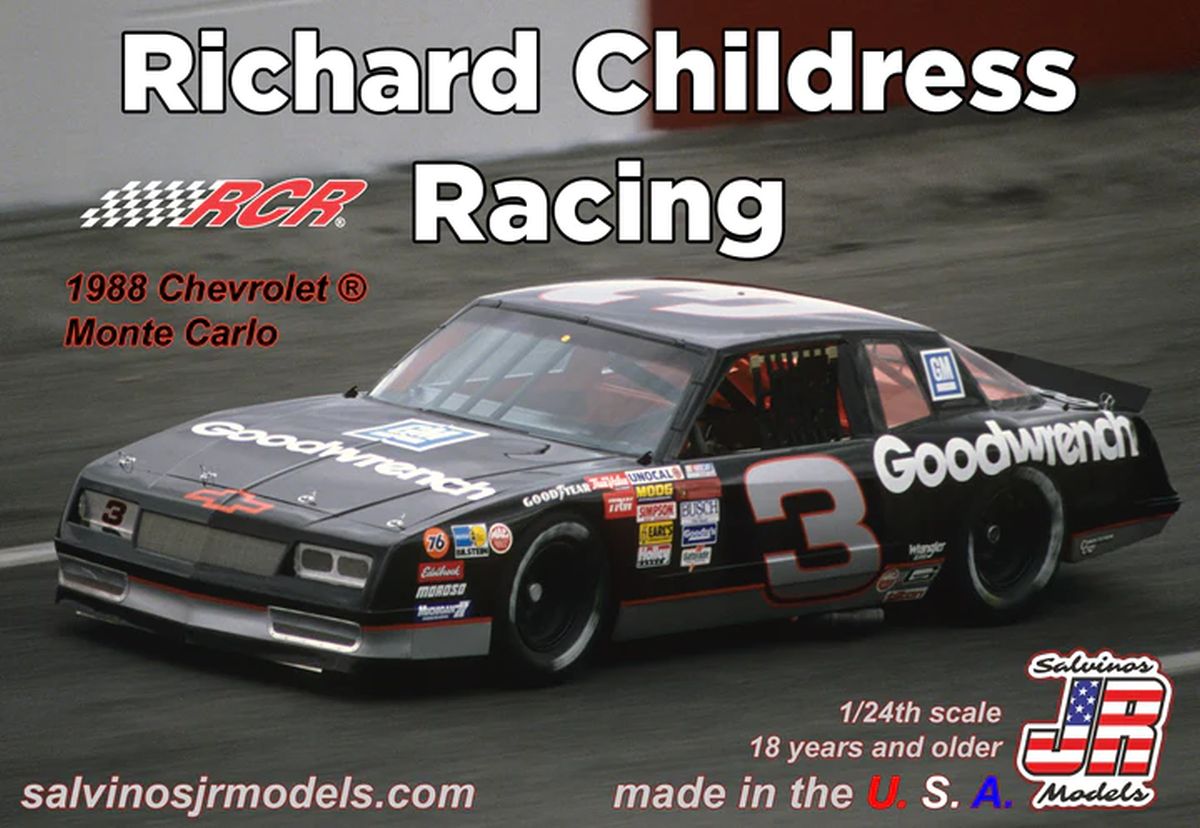 Salvino Jr. Model Company 41295 Richard Childress Racing 1988 Chevrolet Monte Carlo #3