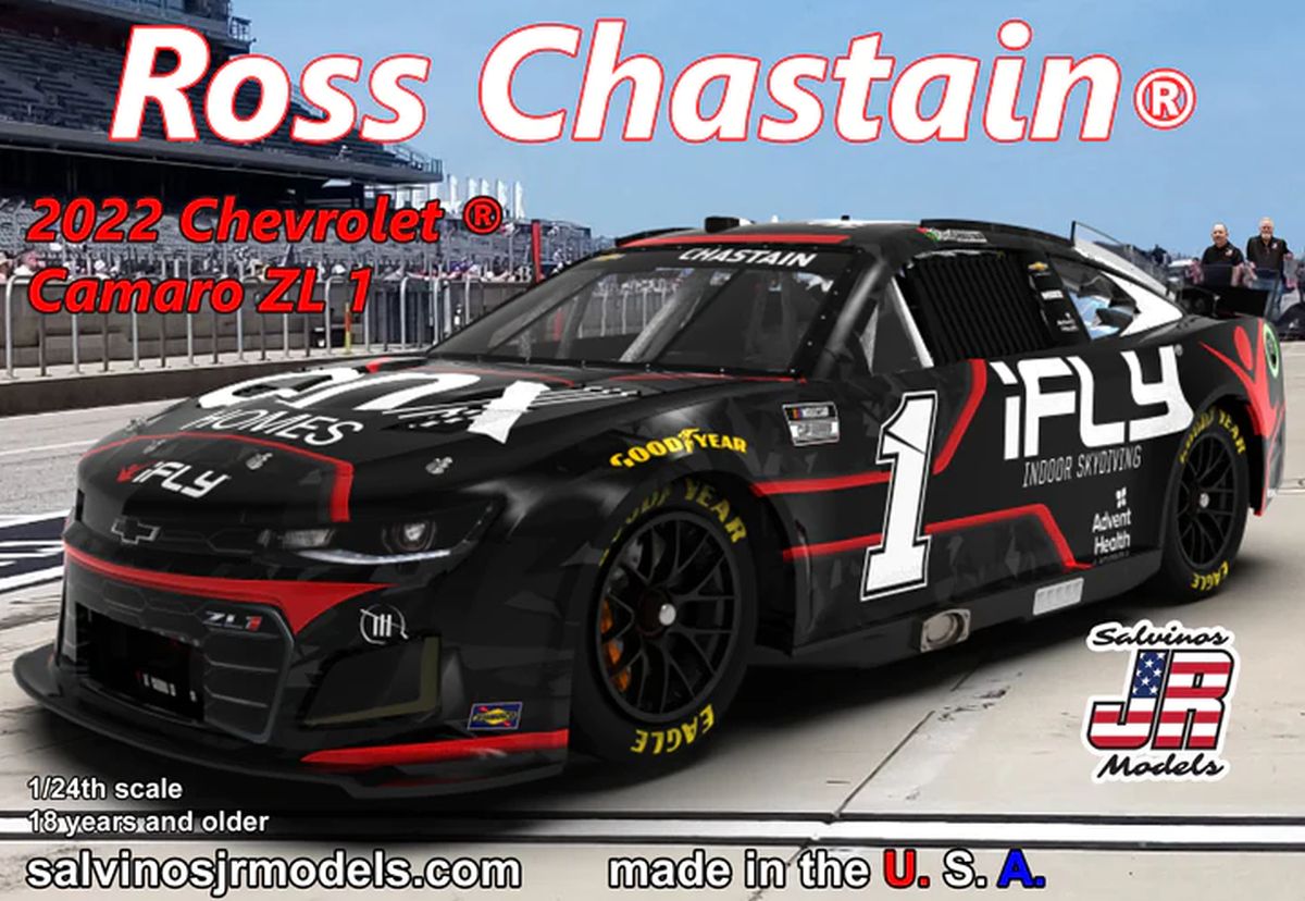 Salvino Jr. Model Company 41299 Trackhouse Racing 2023 Ross Chastain Camaro Jockey