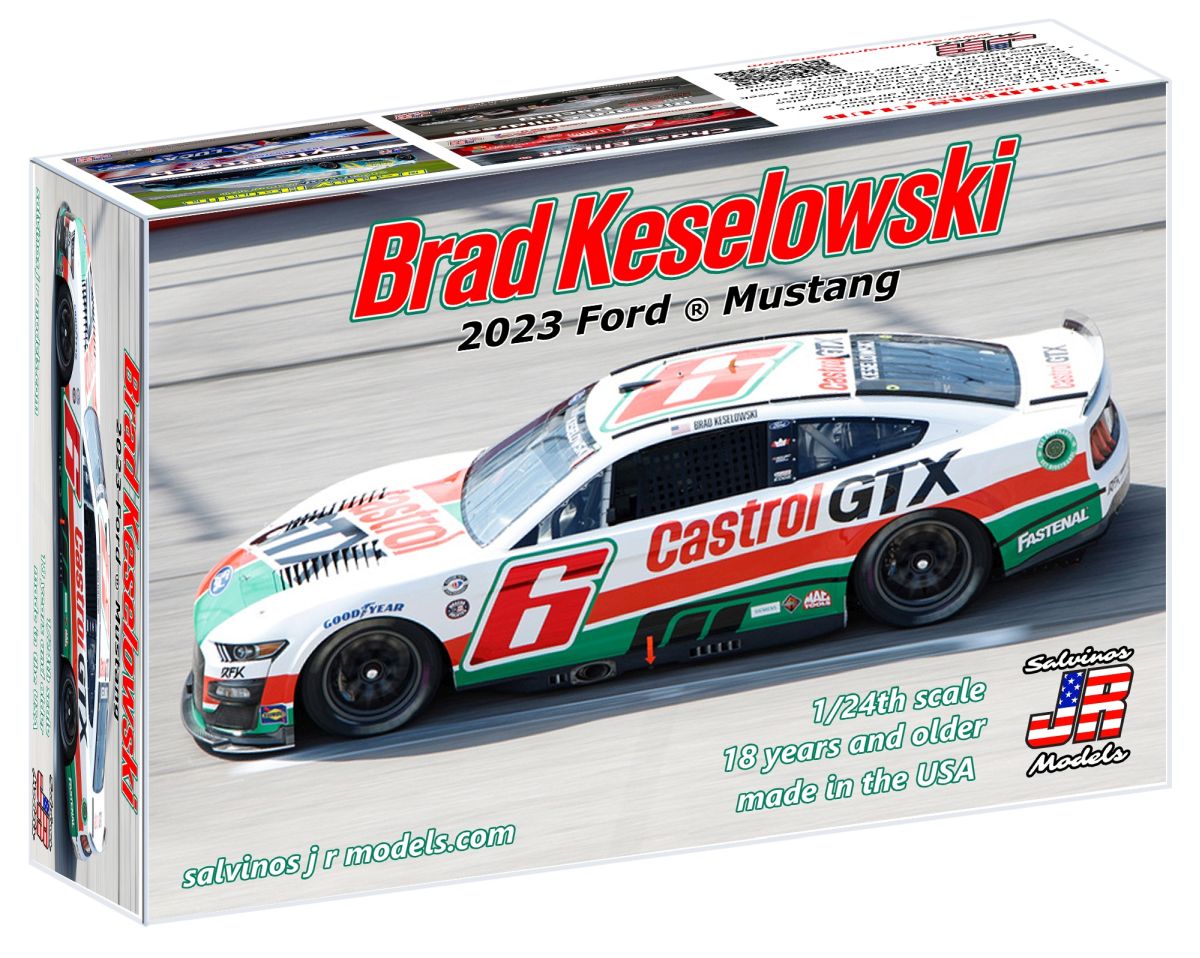 Salvino Jr. Model Company 42233 RFK Racing 2023 Brad Keslowski Ford Mustang Castrol Oil