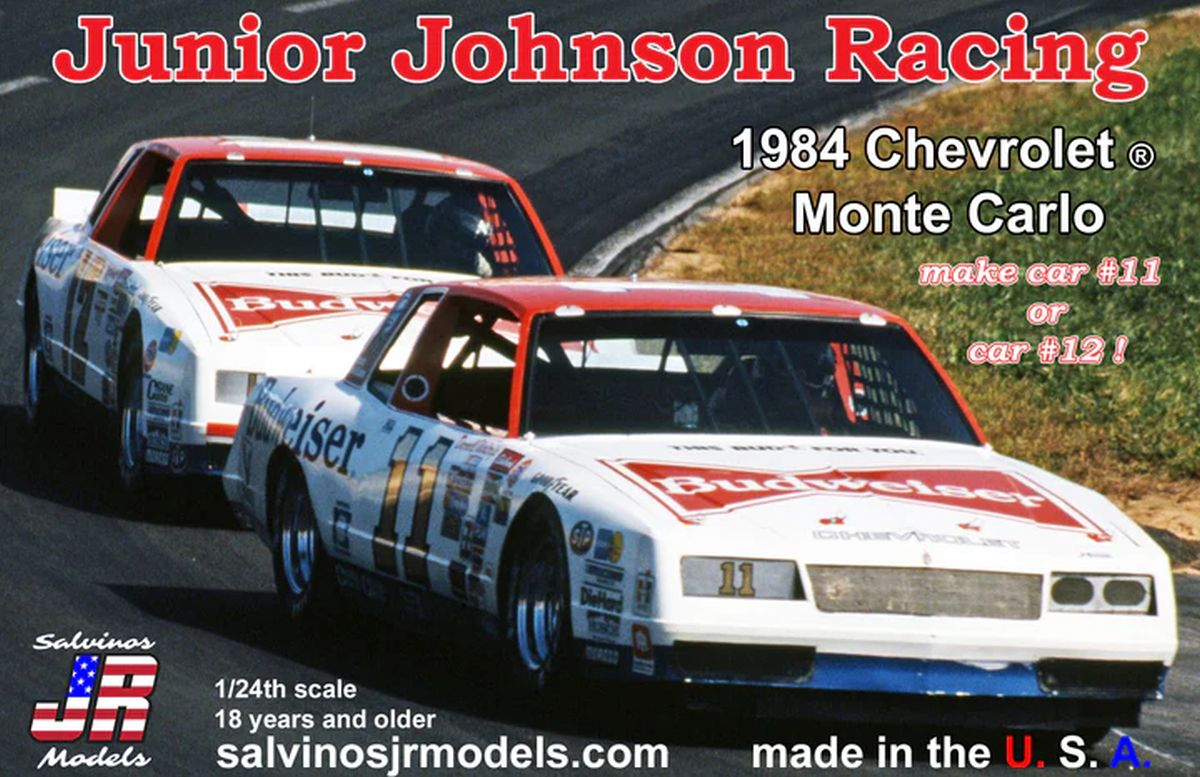 Salvino Jr. Model Company 43015 Junior Johnson Racing 1984 #11/12 Waltrip Bonnett Chevy Mont