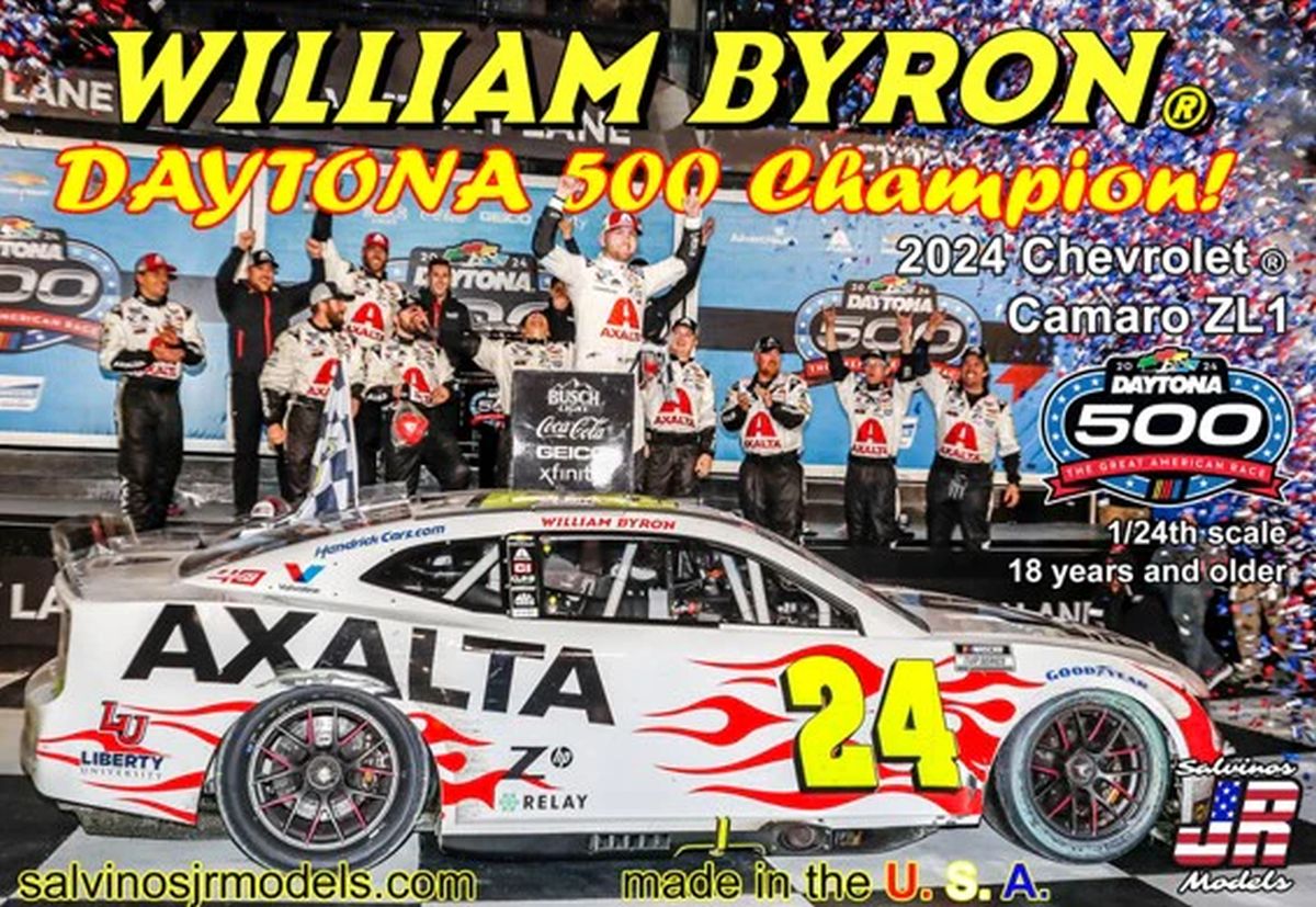 Salvino Jr. Model Company 43845 Hendrick Motorsports William Byron 2024 Camaro 500 Winner