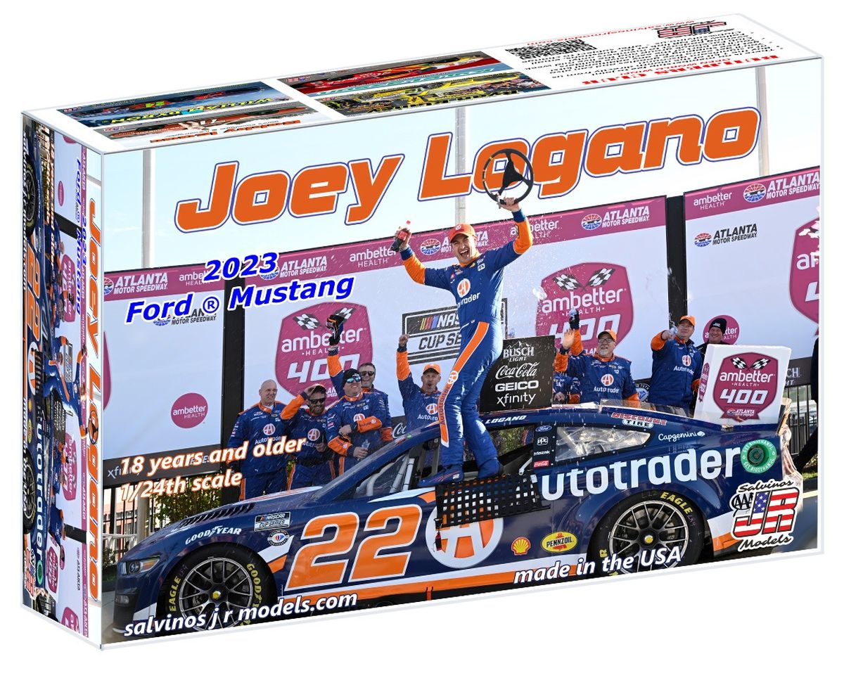 Salvino Jr. Model Company 45613 Penske Racing 2023 Joey Logano Mustang Autotrader Race Winne