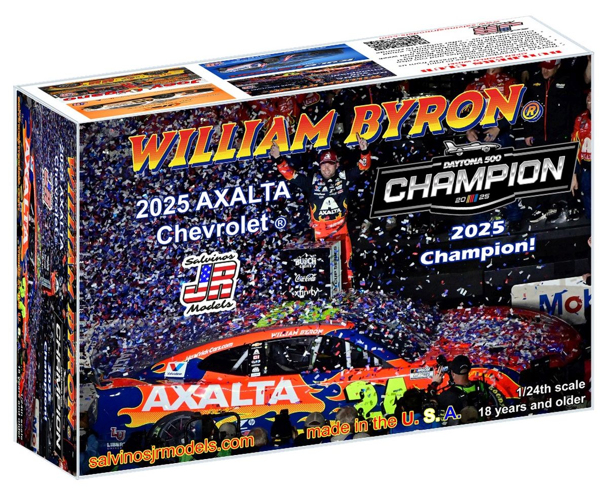 Salvino Jr. Model Company 47310 Hendrick Motorsports 2025 William Byron Daytona 500 Winner