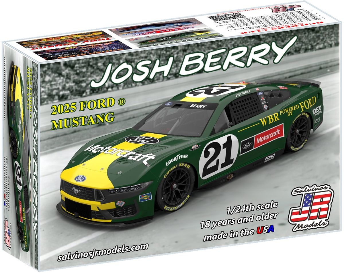 Salvino Jr. Model Company 47312 Wood Brothers Racing 2025 Josh Berry Throwback