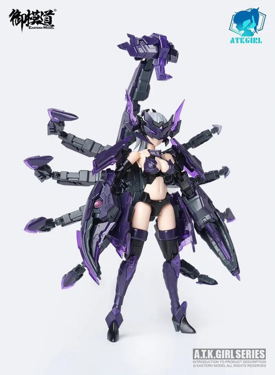 Sim Pro Model Kit 1005 E Model A.T.K. Girl Scorpion (Serqet) 1/12 Scale Model Kit
