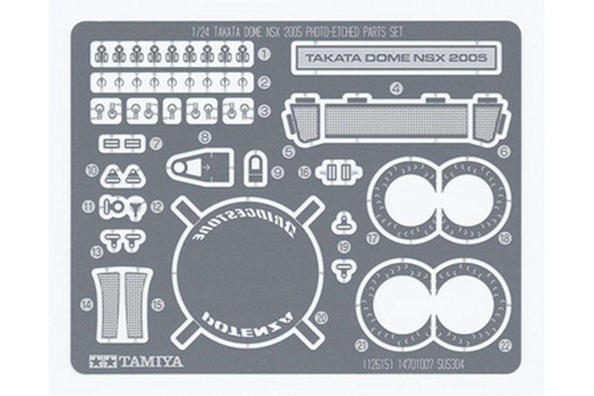 Tamiya 12615 Takata Dome NSX 2005 PE Parts