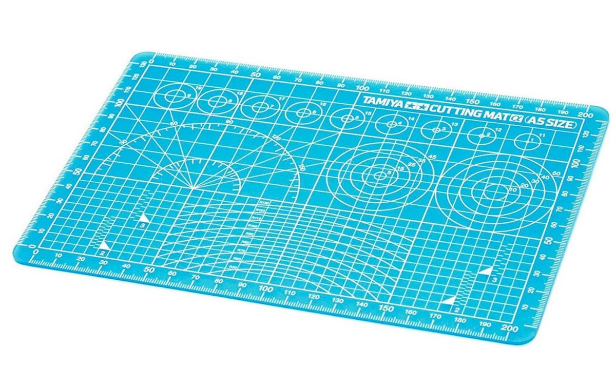 Tamiya 74142 Tamiya Cutting Mat A5 Size Blue