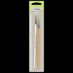 Testors Paint 281206 Red Sable Round Brushes-Set Of 3 replaces 8863