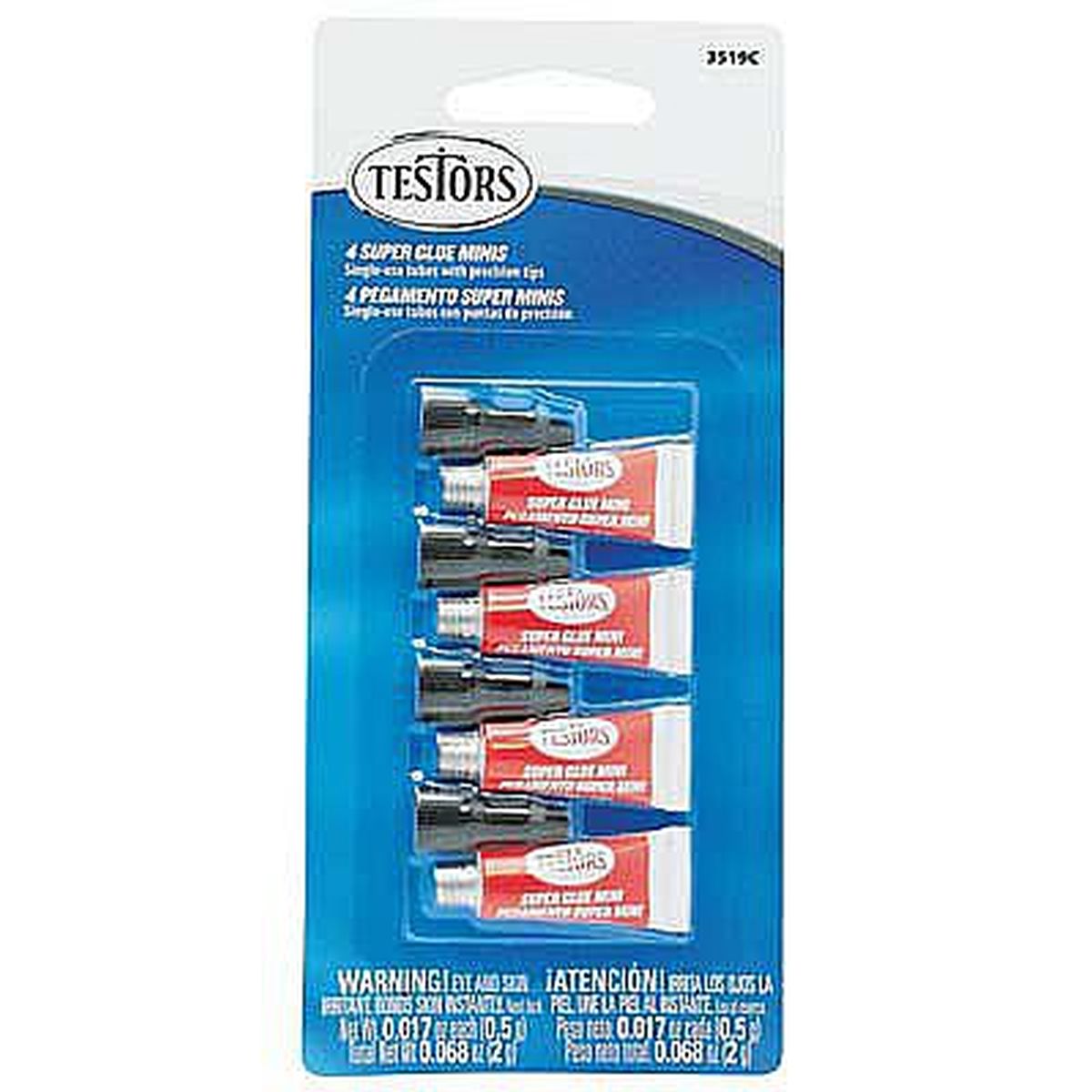 Testors Paint 281223 Super Glue-4 Minis Mini Bottle replaces 3519