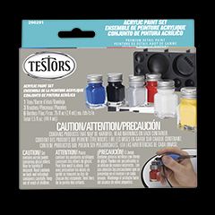 Testors Paint 290291 Acrylic Set 6 Colors Primary replaces 9011