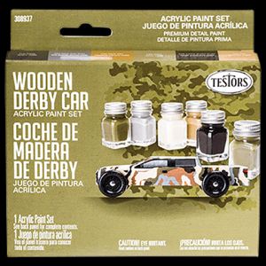Testors Paint 308937 Derby Paint Set Camo