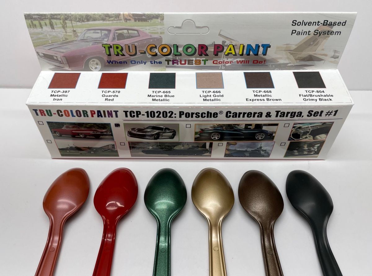 Tru-Color Paint 10202 Auto 1988-1989 Porsche Carrera&Targe Paint Set