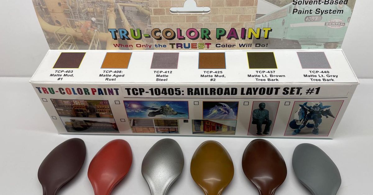 Tru-Color Paint 10405 Railroad Layout Paint Set #1