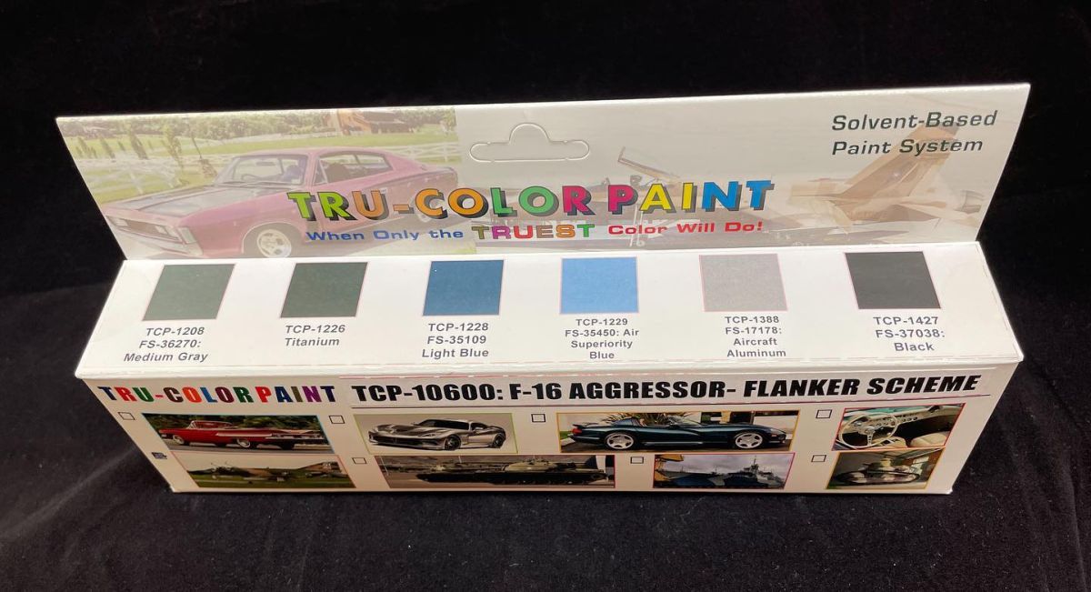 Tru-Color Paint 10600 F-16 Aggressor Flanker Scheme Paint Set