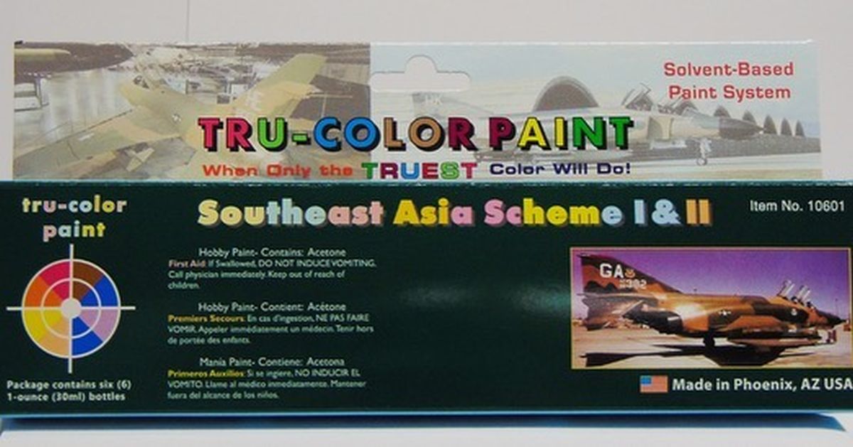 Tru-Color Paint 10601 Southeast Asia Aircraft Paint Set