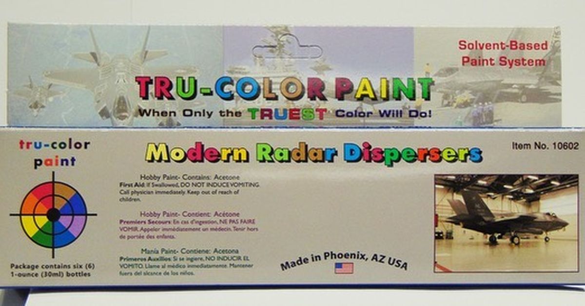 Tru-Color Paint 10602 Modern Radar Dispersions Paint Set