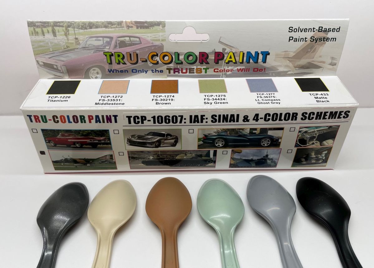 Tru-Color Paint 10607 IDF (IAF) Sinai & 4-Color Schemes Paint Set