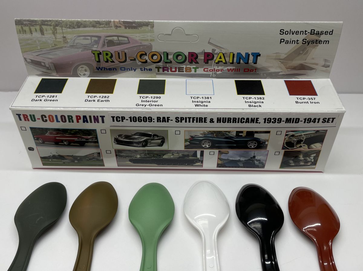 Tru-Color Paint 10609 RAF 1939-41: Spitfires & Hurricanes Paint Set