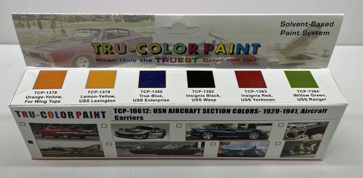 Tru-Color Paint 10612 USN Aircraft 1929-1941 Paint Set