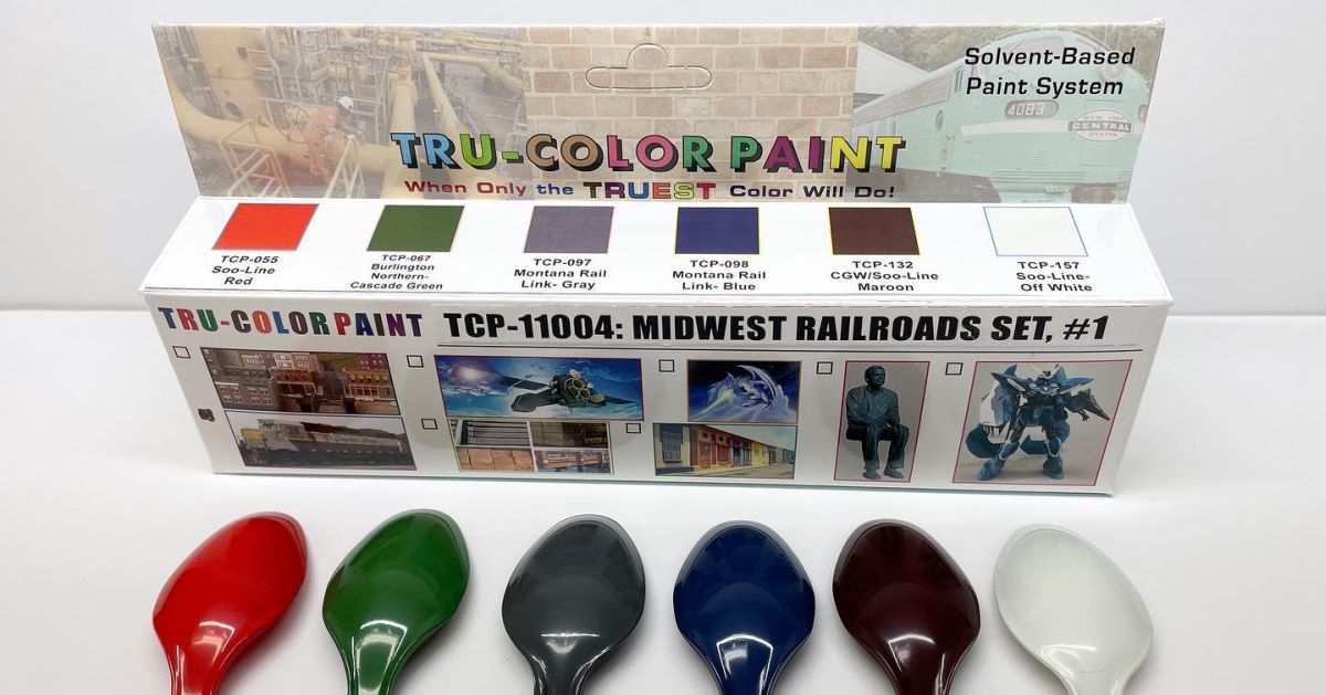 Tru-Color Paint 11004 Midwest Railroads Paint Set #1