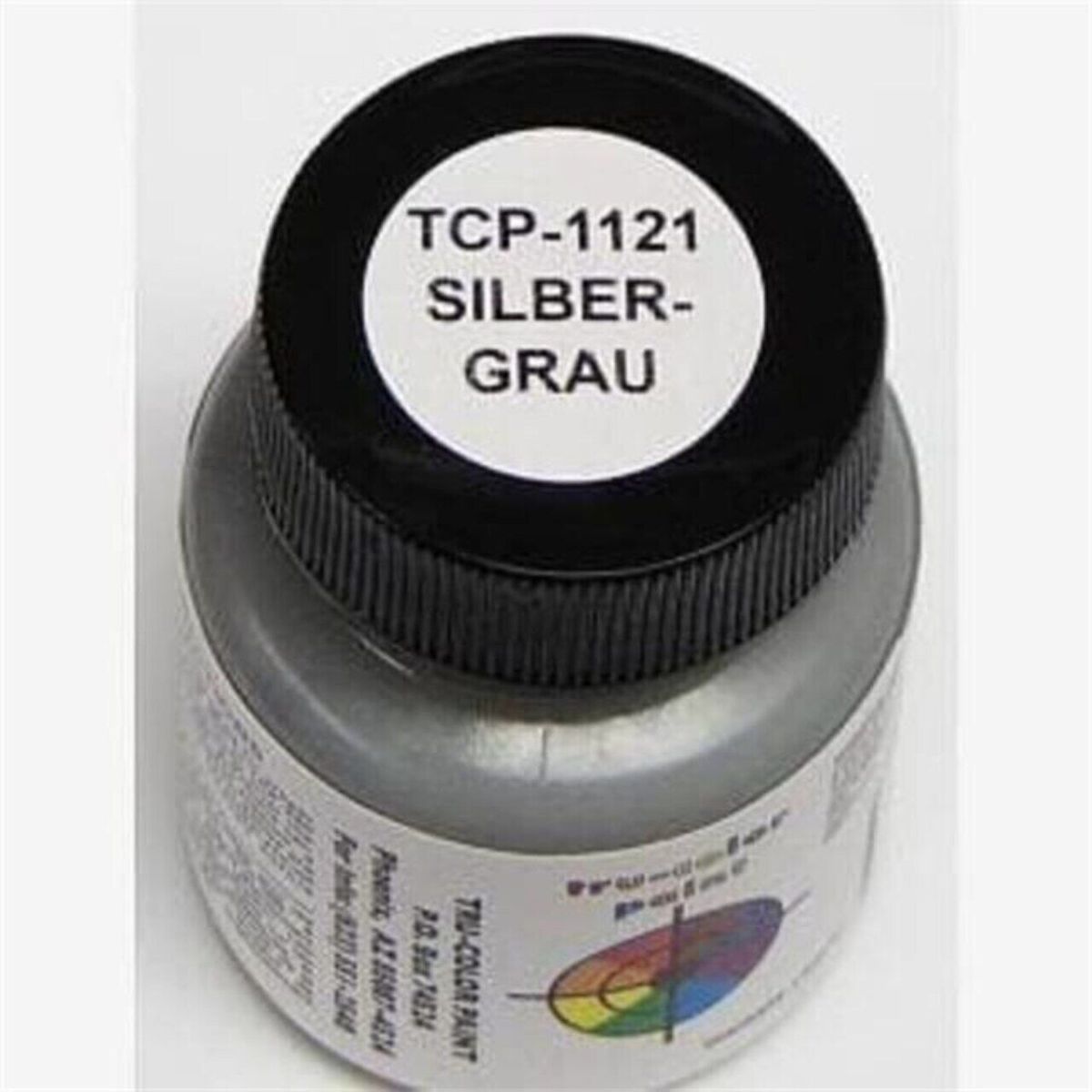 Tru-Color Paint 1121 German: Silbergrau (Silver-Gray) 1oz