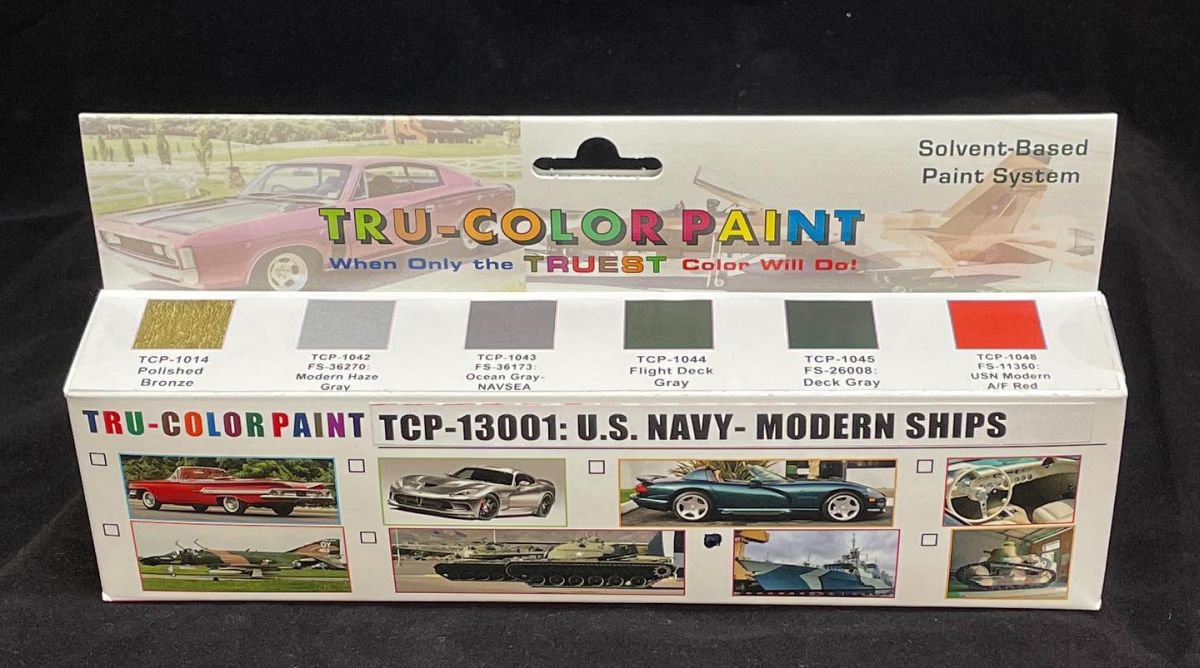 Tru-Color Paint 13001 US Navy Modern Ships Paint Set