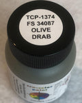 Tru-Color Paint 1374 FS-34087 Olive Drab 1oz