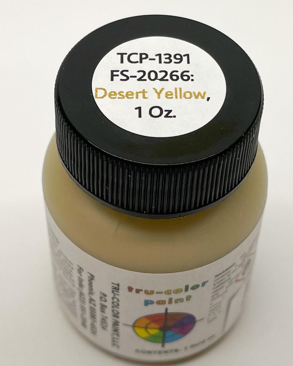 Tru-Color Paint 1391 FS-20266 Desert Yellow 1oz