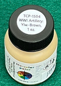 Tru-Color Paint 1504 WWI Artillery: Yellow-Brown 1oz