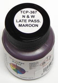 Tru-Color Paint 367 N&W Late Passenger Car Maroon 1oz